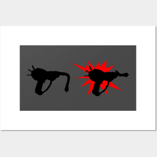 Zombie Pack-a-Punched Ray Gun on Charcoal Posters and Art